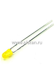 L-7104LYD (L-934LYD), Светодиод желтый 60  d=3мм 2мКд 588нМ