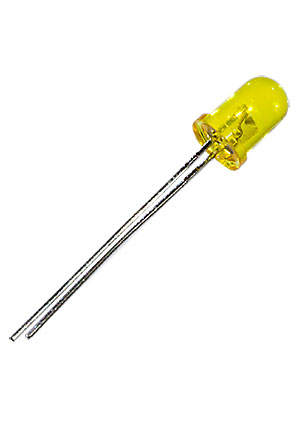 L-7113YT, Светодиод желтый 30 d=5мм 40мКд 588нМ