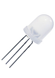 L-819SURKMGKW, Светодиод красный/зеленый 50  d=10мм 750/130мКд 635/570нМ