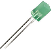 L-1553GDT, Светодиод прямоугольный зеленый 110  5х5х9.7мм 5мКд 568нМ