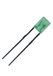 L-914GDT, Светодиод прямоугольный зеленый 100 2х3х4мм 6мКд 568нМ