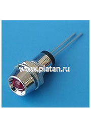 LA07W/H, Светодиод в корпусе d=10мм красный, 3.0мКд