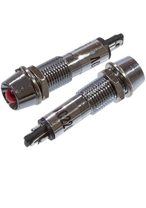 XD8-1-R-24VDC, Светодиод с держателем красный 8мм 24VDC