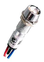XD8-1W-G-24VDC, Светодиод с держателем зеленый 8мм 24VDC