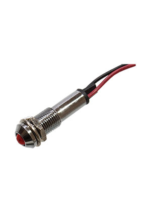 XD8-2W-R-03VDC, Светодиод с держателем красный 8мм 3VDC