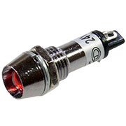 XD10-1M-R-24VDC, светодиод с держателем красный 10мм 24В