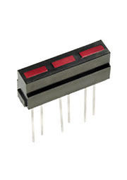 L-133CB/3HDT, шкала 3 сегмент. красная 21х4.8мм