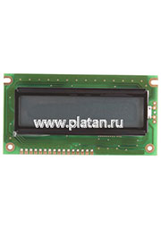 WH1602A-YGH-CTK#, ЖКИ симв, 16х2, подсв. Ж-З, инд. Серый