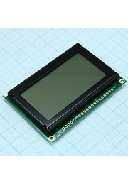 WG12864B-YFH-V#N, ЖКИ графич, 128х64, подсв. Ж-З, , 6 o cl.