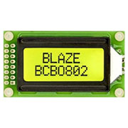 BCB0802-02-LY-SPTWD, ЖКИ 8х2 символьный англо-русский с подсветкой