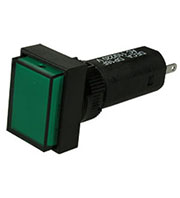 ADP16F4-0T0-E1TG, индикатор светодиодный зеленый 220В 3А