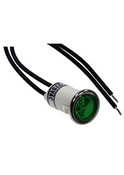 N-828BG-220V, лампа неоновая с держателем зеленая 220В d=13мм