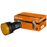 SQ0702-0003, AD-22DS лампа светодиодная d22мм желтая 230В