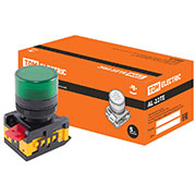 SQ0702-0011, AL-22TE, лампа сигнальная 22мм зеленая неоновая 230В цилиндрическая