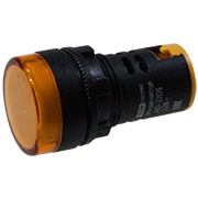 SQ0702-0017, Лампа AD-22DS (LED) матрица d22мм желтая 12В AC DC