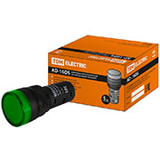 SQ0702-0053, AD-16DS(LED), лампа d16мм зеленый 12В AC/DC