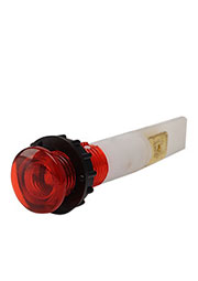 S102NK, Сигнальная арматура 10мм красная с зажим. MS и  с неон. лампой