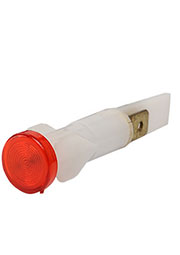 S105NK, Сигнальная арматура 10мм красная без гайки с неон. лампой