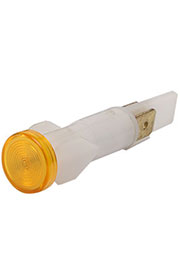 S105NS, Сигнальная арматура 10мм желтая без гайки с неон. лампой