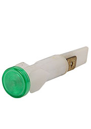 S105NY, Сигнальная арматура 10мм зеленая без гайки с неон. лампой