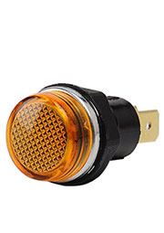 S140NS, Сигнальная арматура 14мм желтая с лампой 220В