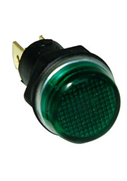 S140NY2, Сигнальная арматура 14мм зеленая с лампой 24В