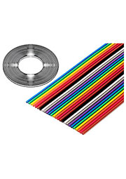 3302-26/100SF, плоский цветной кабель 1.27мм 26 жил 31 м