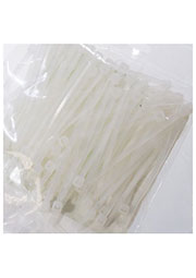 КСС 3*120 (б) (100шт.) (ALT-120S), Стяжка кабельная неразъемная 2.5х120мм белая