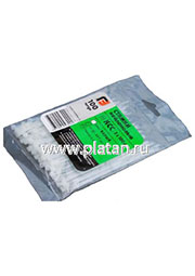 КСС 4*250 (б) (100шт.) (ALT-250M), Стяжка кабельная неразъемная 3.5х250мм белая