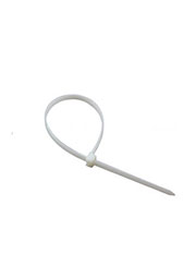 07-0109, Хомут-стяжка нейлоновая многоразовая 100x2.5 мм белая (100шт)