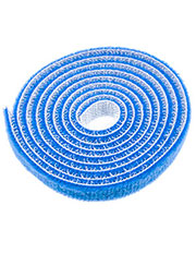 HL-Blue 10mm, Хомут липучка велькро синий 10мм длина 1м