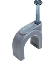 NC-6N, скоба  с гвоздем  для кабеля 14мм