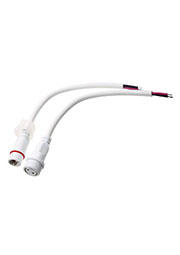 11-9820, соединительный кабель (2pin) герметичный (IP67) 2х1.00мм2 белый