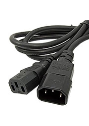 SCZ MALE-FEMALE 1.8M 3Х0.75, IEC C14 - IEC C13