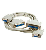 XYC068 3 M, Кабель нуль-модемный DB25F,DB9F-DB25F,DB9F универсал 3.0м