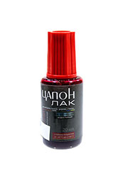 Цапон лак чёрный с кисточкой 20 мл. TSAP-BK-KIS20