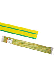 SQ0518-0329, Термоусаживаемая трубка ТУТнг 4/2 желто-зеленая по 1м