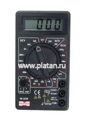 M838, Мультиметр цифровой