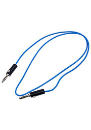 Провод ПВ-3 1,0 синий, банан+банан 0.7м