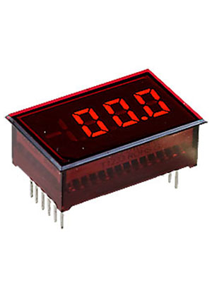 DMS-20PC-1-RS-C, Вольтметр цифровой, измерительная головка до 2В, красный