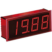 DMS-30PC-1-RL-C, Вольтметр цифровой, измерительная головка до 2V, приглушенный красный