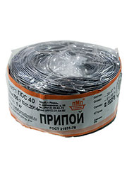 Припой ПОС40 ПРВ 1.0мм  бухта 1 кг