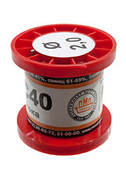 Припой ПОС40 ПРВ 2.0мм  катушка 100г