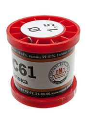 Припой ПОС61 ПРВ 1.5мм катушка 200г