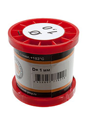 Припой ПОС61 ПРВ 1.0мм катушка 200г