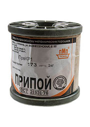 Припой ПОМ-3 ПРВ 1.5мм  катушка 1кг, Pb Free