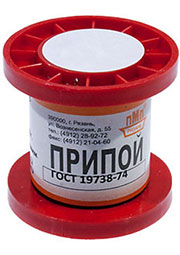 Припой ПОСУ95-5 ПРВ 1.0мм  катушка  50г, Pb Free