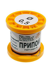 Припой ПОССУ40-05 ТР 0.5мм  катушка 100г