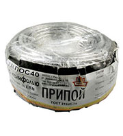 Припой ПОС40 ТР 3.0мм бухта 1 кг