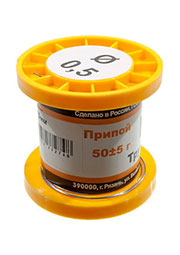 Припой ПОС61 ТР 0.5мм катушка  50г